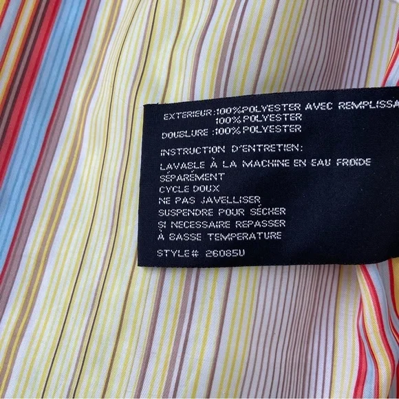 Manteaux Manteaux Quilted spring jacket &mini purse set sage green striped large - Picture 11 of 16